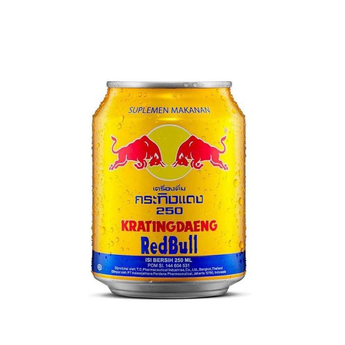 Gambar REDBULL KRATINGDAENG 1 KALENG 250ML - KLG. RED BULL dari AW Mart undefined Tokopedia