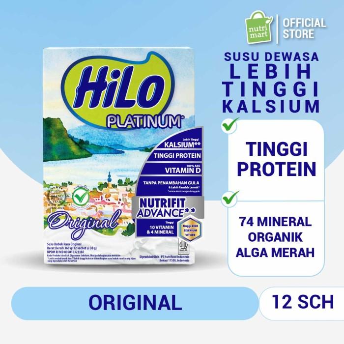Gambar Hilo Platinum Original 360Gr (12 Sch) - Susu Tinggi Kalsium dari MONDAY-STORE- undefined Tokopedia