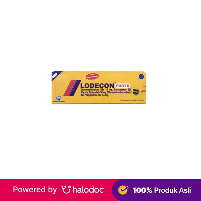 Gambar Lodecon Forte 10 Kaplet - Obat Batuk & Flu - Halodoc dari Apotek Halomedika Cicendo undefined Tokopedia