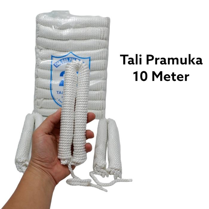 Gambar Tali Tambang Tali Kur Koor Pramuka Tali Marlon Putih Pramuka 5 M 10 M - 10 Meter dari Mega Store Express undefined Tokopedia