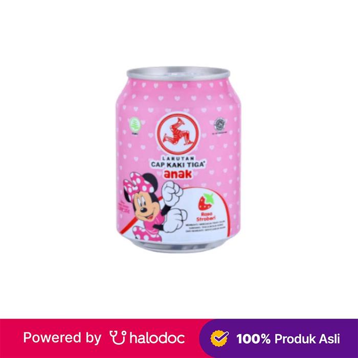 Gambar Larutan Cap Kaki Tiga Anak Strawberry 250 ml - Panas Dalam - Halodoc dari Apotek Cahaya 3m Semarang undefined Tokopedia