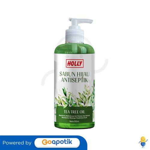 Gambar HOLLY SABUN HIJAU CAIR ANTISEPTIK WITH TEA TREE OIL 550 ML BOTOL PUMP dari Apotek Teras Pharma by GoApotik undefined Tokopedia