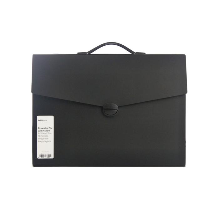 Gambar Expanding File With Handle Tas Dokumen Dengan Gagang Tas Map Harmonika Daiichi Profile 2 - Black dari Berliana Mall undefined Tokopedia