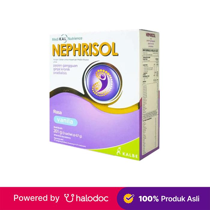Gambar Nephrisol Vanila 201 g  - Susu Medis Khusus - Halodoc dari Apotek Halomedika Cicendo undefined Tokopedia
