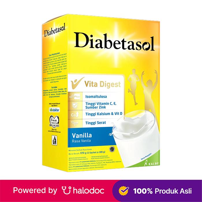 Gambar Diabetasol Vita Digest Pro Susu Rasa Vanilla 600 g dari Apotek Aafiyah Hasanah Kramat undefined Tokopedia