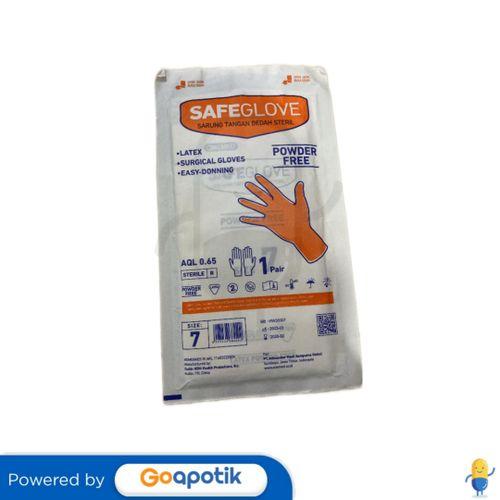 Jual SAFEGLOVE LATEX SURGICAL GLOVES STERILE POWDER FREE SIZE - Main Image