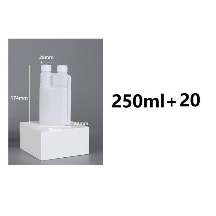 Gambar Botol Takar Oli Samping Botol/Botol Ukur Oli/Double Twin Neck Bottle - 250ml dari Mall-Hoki undefined Tokopedia