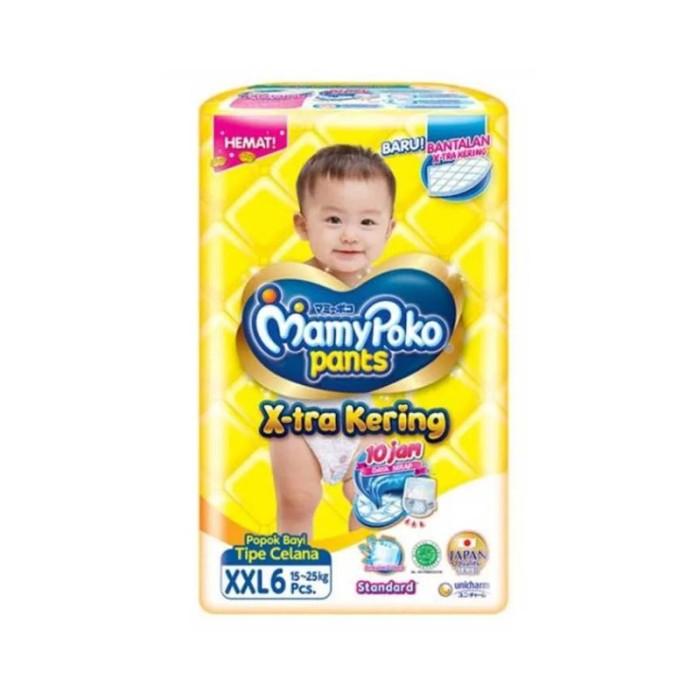 Gambar Popok MamyPoko Pants X-tra Kering Pants XXL (15-25 Kg) - 6 Pants dari Grand Golden Mart undefined Tokopedia