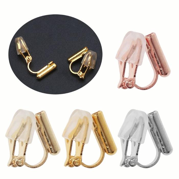 Jual 20Pcs DIY Earring Converter With Comfort Earring Pads Turn