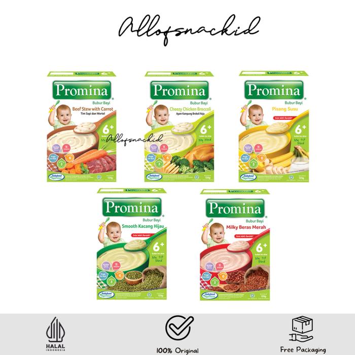 Gambar Promina - Bubur Bayi - Bubur Sereal Bayi 6+ / MPASI Anak Bayi Bubur Pendamping ASI - 120gr dari Manja Baby undefined Tokopedia