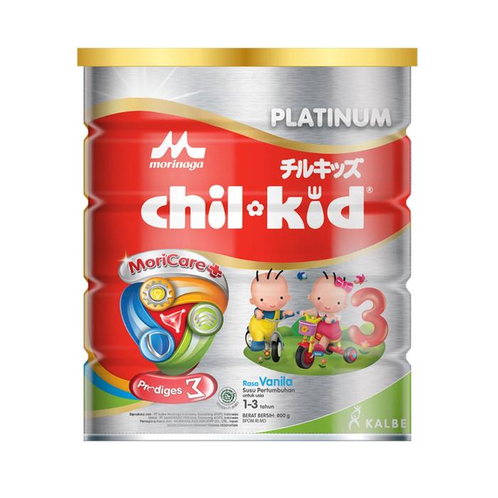 Gambar Morinaga Chil Kid Platinum 3 Vanila 800gr - Susu Pertumbuhan Tahap 3 (1-3 Tahun) dari Manja Baby undefined Tokopedia