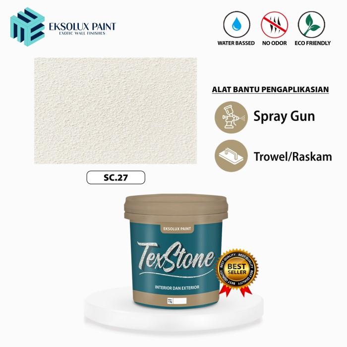 Gambar Cat Tembok Tekstur Kamprot Pasir TEXSTONE Tipe SC 27 - 1KG dari PT. Eksolux Karya Mandiri undefined Tokopedia