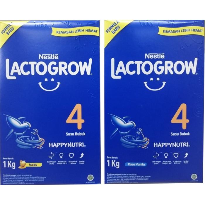 Gambar LACTOGROW 4 Vanila Madu 1Kg 3-5 tahun 1000gr Nestle Happynutri, Lactogrow 4 madu vanila 1000g dari Manja Baby undefined Tokopedia