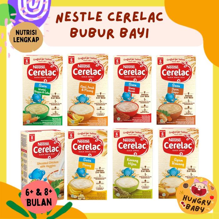 Gambar Nestle Cerelac Bubur Bayi Instan 120 gram / MPASI Instant 6+ 8+ bulan dari Manja Baby undefined Tokopedia
