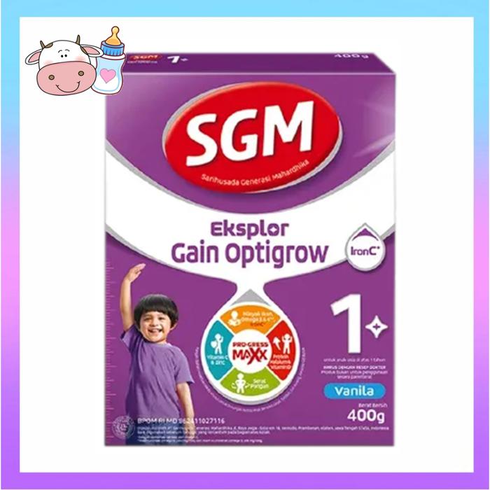 Gambar SGM Eksplor Gain Optigrow 1+ Vanila 400gr dari Manja Baby undefined Tokopedia