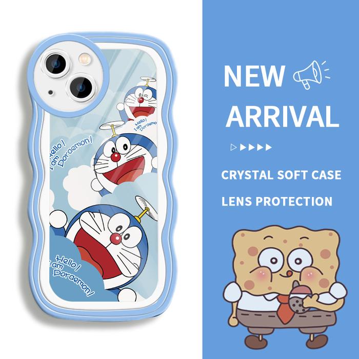 Gambar Case For OPPO A7 A7n A71 2017 2018 A72 A74 4G A74 5G A76 A77 4G A77s A78 4G A78 5G A7x A8 A83 Silikon Camera Lens Protection Stacking Soft Case Murah  Doraemon Cartoon - Style4, OPPO A74 4G dari parabatokoresmi undefined Tokopedia