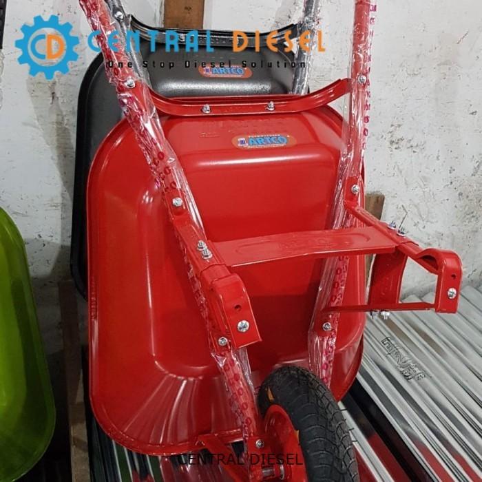 Gambar Gerobak dorong/ Kereta sorong Artco merah / Beko sorong - Merah dari Central Diesel Mdn undefined 4 Tokopedia