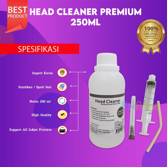 Gambar Head Cleaner Premium 100ml Cairan Pembersih Head Cartridge Printer - 250ml dari FixPrint Indonesia undefined Tokopedia