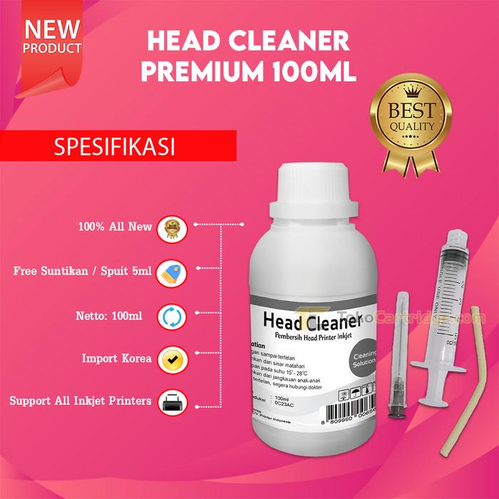 Gambar Head Cleaner Premium 100ml Cairan Pembersih Head Cartridge Printer dari Toko Cartridge ID undefined Tokopedia
