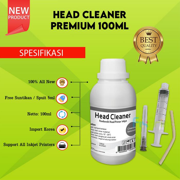 Gambar Pembersih Head Printer Epson Canon HP Brother Cleaner tinta Cartridge - Premium 100ml dari FixPrint Tangerang undefined Tokopedia