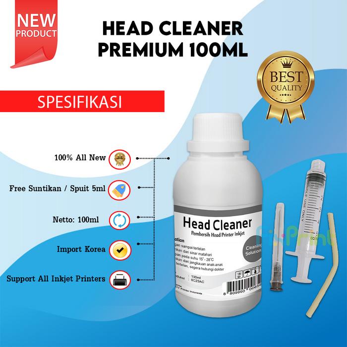 Gambar Head Cleaning Head Cleaner Untuk Printer Canon Epson dll Isi 100m - Premium 100ml dari FixPrint Jakarta undefined Tokopedia