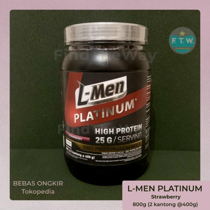 Gambar PREMIUM L-MEN PLATINUM 800gr Strawberry - 25g protein LMEN L Men Keller dari Lumintu Jaya Beton undefined Tokopedia