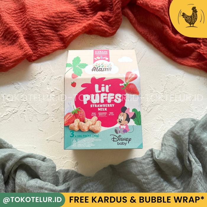 Gambar ALAMII - Lil Puffs Snacks Disney Edition - Cemilan Snack Sehat Anak - Lil Strawberry dari TokTel ID undefined Tokopedia
