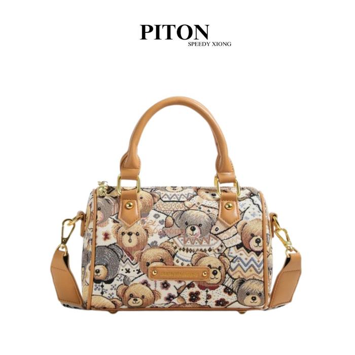 Gambar Tas Selempang Wanita Fashion Speedy Piton Xiong Kulit Beauty - Cokelat dari beli grosir jakarta undefined Tokopedia
