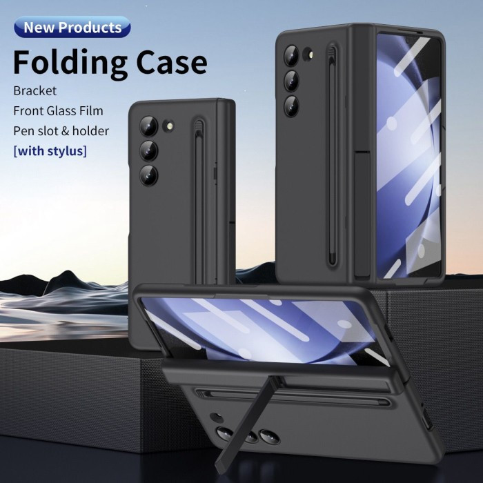 Gambar CASE SAMSUNG Z FOLD 6 5G PHONE HINGE ZFOLD6 CASING CASE BRACKET FREE SPEN STAND WITH FRONT AND PEN HINGE - BLACK, Z FOLD 6 dari Gadget Casse undefined Tokopedia