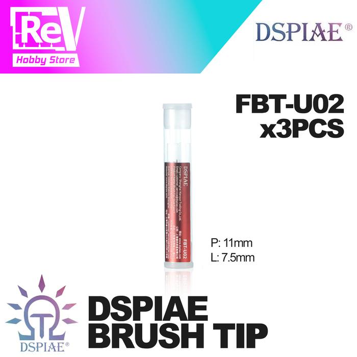 Gambar DSPIAE FINE TIP BRUSH KUAS MODEL KIT REPLACEMENT - FBT-3/0 dari RevhobbySurabaya undefined Tokopedia