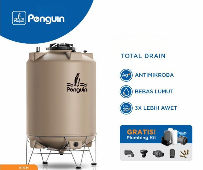 Gambar Penguin TD-110 1000 Liter Toren Tandon Tangki Air Total Drain Tank - Cream dari babangunan undefined Tokopedia