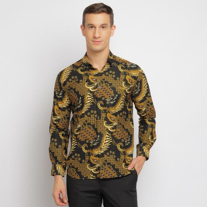 Gambar Kemeja Batik Pria Lengan Panjang Motif Coklat OLR069 - XL dari Dancus undefined Tokopedia
