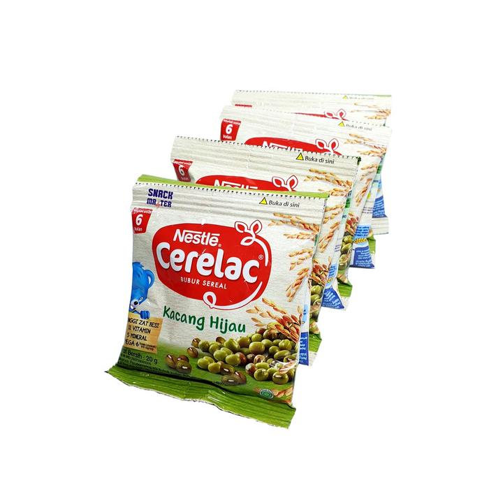 Gambar Nestle Cerelac Bubur Sereal Renceng - Netto 8 bks x 20 gr - Kacang Hijau dari Djajan Doeloe undefined Tokopedia