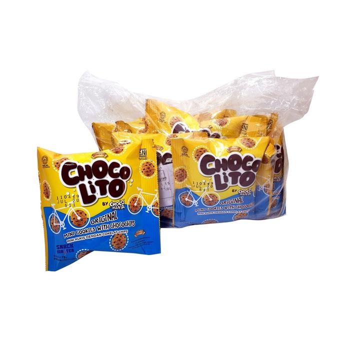 Gambar ChocoLito Choco Mania Kukis Mini Renceng - Netto 10 bks x 15 gr - RCG Original dari Djajan Doeloe undefined Tokopedia