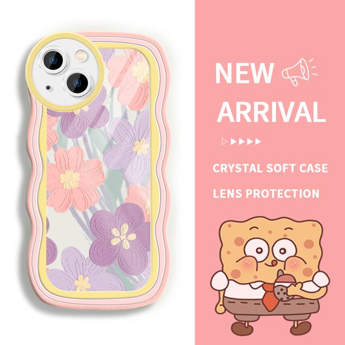 Gambar Case For OPPO A7 A7n A71 2017 2018 A72 A74 4G A74 5G A76 A77 4G A77s A78 4G A78 5G A7x A8 A83 Silikon Camera Lens Protection Stacking Soft Case Murah  Oil Painting Flower Article - Style3, OPPO A76 dari parabatokoresmi undefined Tokopedia