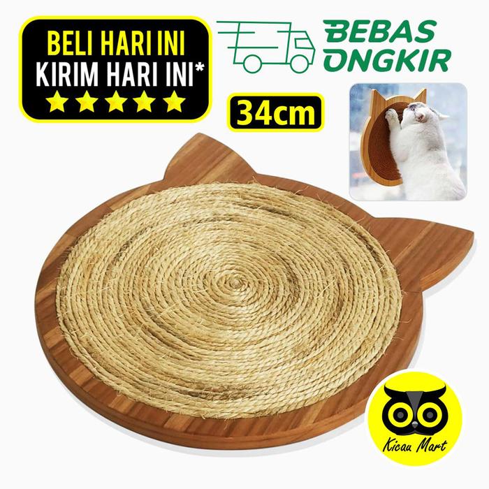 Gambar Papan garukan kucing tempel mainan kucing cakaran scratcher portable dari Kicau Mart Official undefined Tokopedia
