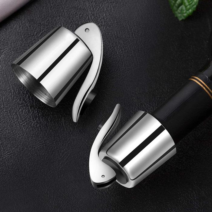 Gambar Tutup Botol Wine Stopper Stainless Steel Leakproof 2 PCS - Silver dari premiumlaris undefined Tokopedia