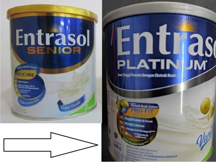 Gambar Entrasol Platinum Senior Coklat Susu 400 Cokelat Lansia Kalbe Bpom Berkualitas dari Nosh Nook undefined Tokopedia