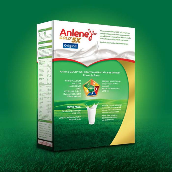 Gambar Anlene Gold 5X Susu Bubuk Dewasa Original 600 G - Tulang, Sendi & Otot Tbk dari Nosh Nook undefined Tokopedia