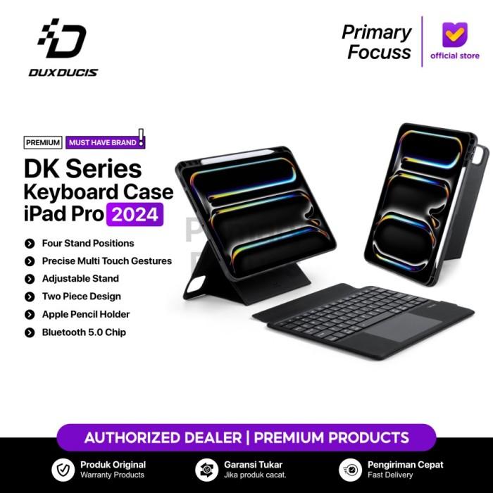 Gambar Case Keyboard for iPad Pro M5 M4 11 13 Inch 2025 2024 DUX DUCIS DK Series Magnetic Keyboard with Folio Protective Cover Casing Case Adjustable Stand Apple Pencil Holder - 13 Inch dari Supcase Official ID undefined Tokopedia