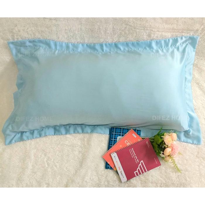 Gambar Sarung Bantal Cinta Satin Panjang Polos Jumbo Aesthetic 50x100 Adem Tebal Kuat Maxmara - Blue ocean dari xxwa undefined Tokopedia