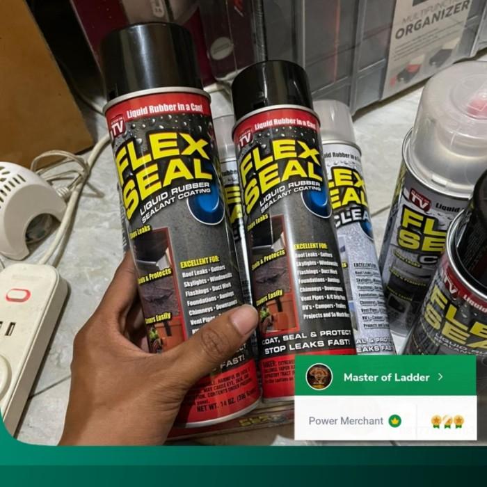 Gambar NEW PRODUCT FLEX SEAL SPRAY PENUTUP CELAH LUBANG LIQUID RUBBER SEALANT COATING USA - Hitam dari Maju_jaya7 undefined Tokopedia
