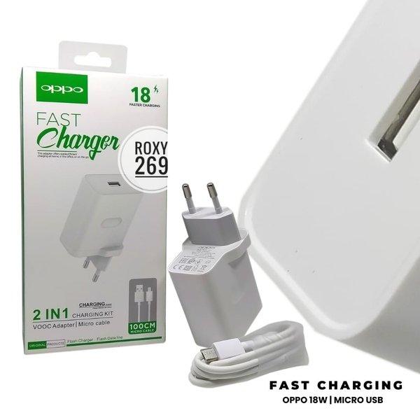 Jual [DISKON] Charger Carger Oppo Micro USB 18W Fast Charging