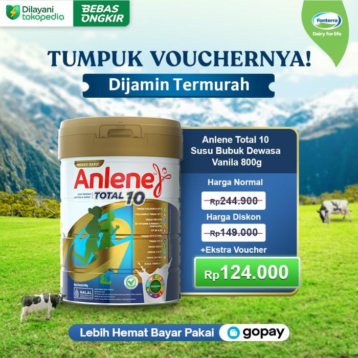 Gambar Anlene Total 10 Susu Bubuk Dewasa Vanila 800G - 10 Manfaat Esensial Berkualitas dari Nosh Nook undefined Tokopedia