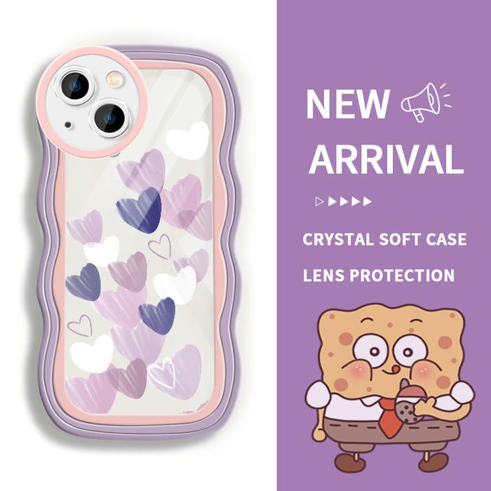 Gambar Soft Case For Xiaomi 12 Lite Mi 10T Pro 5G 11T 11T Pro 12T 12T Pro Transparent Stacking Camera Protective Cases Colorful Purple Heart Simple - Style2, Xiaomi 11T Pro dari parabatokoresmi undefined Tokopedia