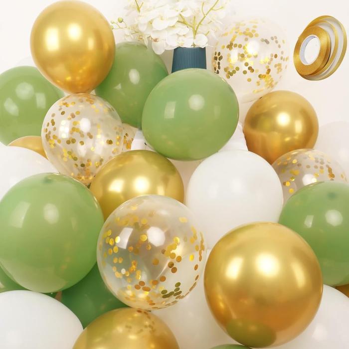 Gambar Balon Latex Ulang Tahun Balon Chrome & Confetti Kombinasi (ISI 15 BALON) - VARIASI LEBARAN dari Balonasia2 undefined Tokopedia