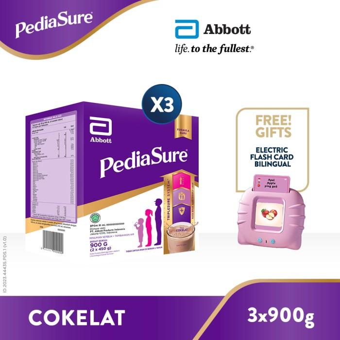 Gambar PediaSure Cokelat 900 g (1-10th) - 3 pcs - FREE GIFT dari pasir kupa undefined Tokopedia