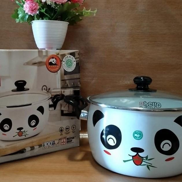 Gambar Maspion Panci Enamel Hello Panda 24 Cm Hellopanda24Cm Hellopanda 24 Cm dari anggunSejahtera, undefined Tokopedia
