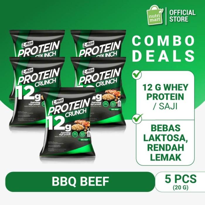 Gambar Buy 4 Get 1 Free: L-Men Protein Crunch Bbq Beef (20Gr) Terlaris dari Mrs Mimosa undefined Tokopedia