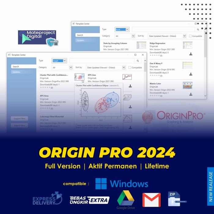 Jual Origin Pro 2024 Full Version Software Originlab Full Version ...